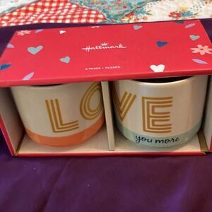 Hallmark “Love You Love You More” Mug Set NIB